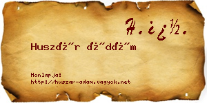 Huszár Ádám névjegykártya